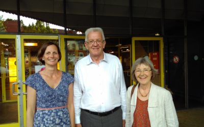 Mit Winfried Kretschmann in Pforzheim