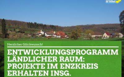 Entwicklungsprogramm Ländlicher Raum: 482.740 Euro gehen nach Neulingen, Neuhausen und Engelsbrand