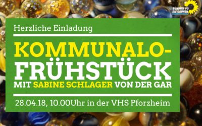 Herzliche Einladung zum Grünen-Kommunalo Frühstück