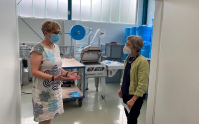 MdL Seemann besucht lokale Maskenproduktion „Moreira“ in Neuenbürg
